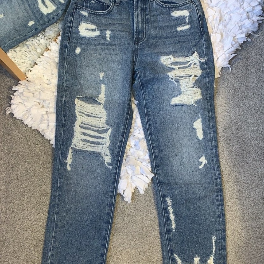 Flying Monkey Blue Straight Leg Jeans